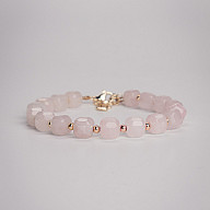 132 Розовый кварц Кубик