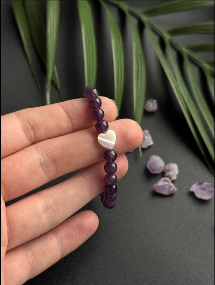 Браслет из аметиста «Мерцание в тишине»