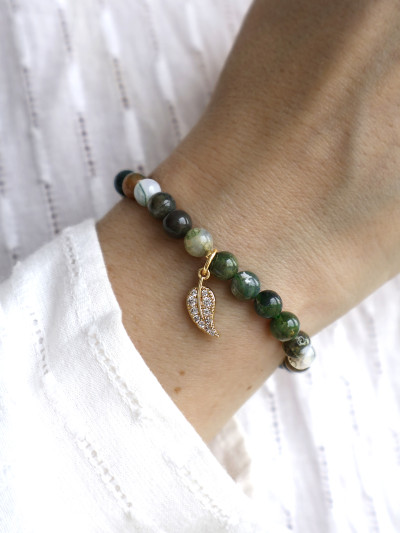 Браслет из зеленой яшмы «Отпуск»